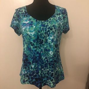 Ruby Rd. Blue Green Top Medium